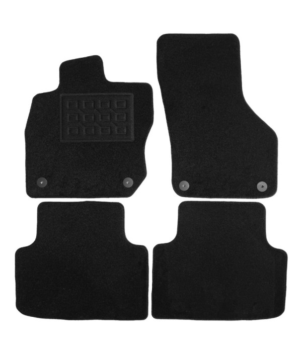 Set covorase auto mocheta Skoda Octavia 4 E-Tec Mild Hybrid 2020-&amp;gt;, Negru, 4 buc. AutoDrive ProParts