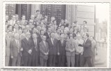 Bnk foto Liceul I L Caragiale Ploiesti - reintalnire promotie, Alb-Negru, Romania de la 1950, Cladiri