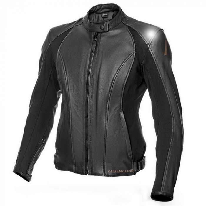 Geaca moto piele dame Adrenaline Siena, negru, marime 2XL