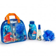 Gentuta cosmetica cu gel de dus 3 in 1 Nemo Finding Dory Disney, burete de baie, apa de toaleta 100 ml foto