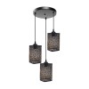 Pendul Izaria, 3*E27, Negru cu Auriu, Metal ModernLight Concept, Alessandro DESIGN