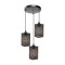 Pendul Izaria, 3*E27, Negru cu Auriu, Metal ModernLight Concept