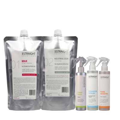Kit Indreptare Permanenta Pentru Par Gros, Rezistent Istraight 400 ml foto