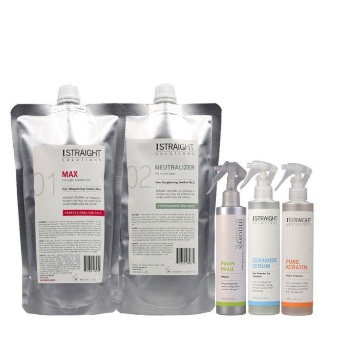 Kit Indreptare Permanenta Pentru Par Gros, Rezistent Istraight 400 ml