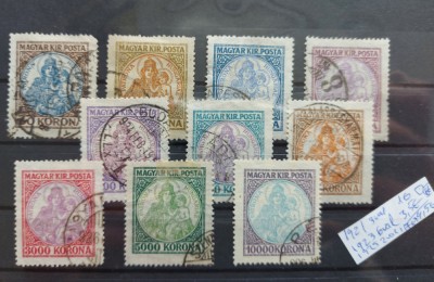 TS21 - Timbre serie Magyar Posta - Ungaria 1921 1923 1925 foto