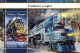 S. TOME E PRINCIPE 2018 - Trenuri cu aburi