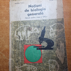 notiuni de biologie generala - manual pentru clasa a 8-a - din anul 1971