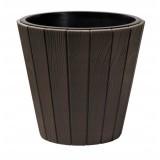 Cumpara ieftin Ghiveci decorativ de flori, rotund, maro, 40/54 L, 48.8x45.7 cm, Woode