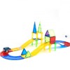 Set de constructie magnetic 3D - Circuit masinute (45 piese), MAGPLAYER