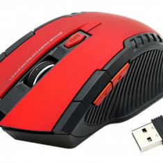 Mouse Optic Gaming Wireless, 1600 DPI, culoare Rosu AVX-AK303C