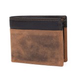 Cumpara ieftin Portofel barbati Delis, Athelstan PT1239, piele naturala, Negru-Maro