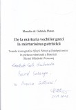 Cumpara ieftin Gabriela Platon - De la marturia vechilor greci la marturisirea patristica.