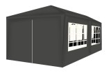 Cort pavilion de gradina,curte,evenimente 3x6m cu 6 pereti laterali cu ferestre - Gri