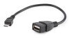 Adaptor Gembird tata USB micro-B la mama USB A 0.15m negru