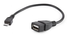 Adaptor Gembird tata USB micro-B la mama USB A 0.15m negru