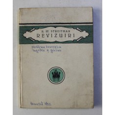 REVIZUIRI - CUGETARI de H . ST. STREITMAN , 1922