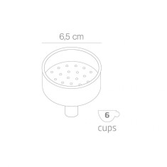 Palnie Forever pentru Moka Perla inox 6 cesti