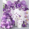 Set 100 baloane stil arc model violet, Oem