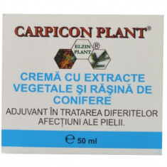 Crema carpicon plant cu extracte vegetale & rasina conifere 50ml elzin plant