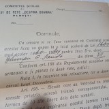 LICEUL DE FETE ,,DESPINA DOAMNA&quot; PLOESTI-ACT SEMNAT DE DIRECTOAREA LICEULUI-1940