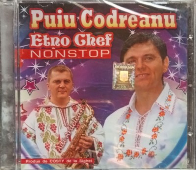 CD Puiu Codreanu Etno Chef Non Stop Populara disc sigilat in tipla foto
