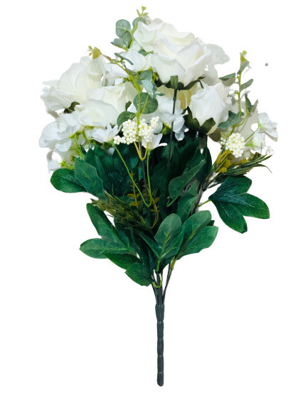 Flori artificiale decorative, alb, 55 cm | Okazii.ro