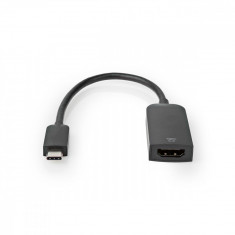 Adaptor USB-C 3.2 Gen 1 tata - HDMI mama Nedis, 0.2m, negru foto
