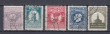 ROMANIA 1927 LP 75 - 50 ANI INFIINTAREA SOCIETATII DE GEOGRAFIE STAMPILATA