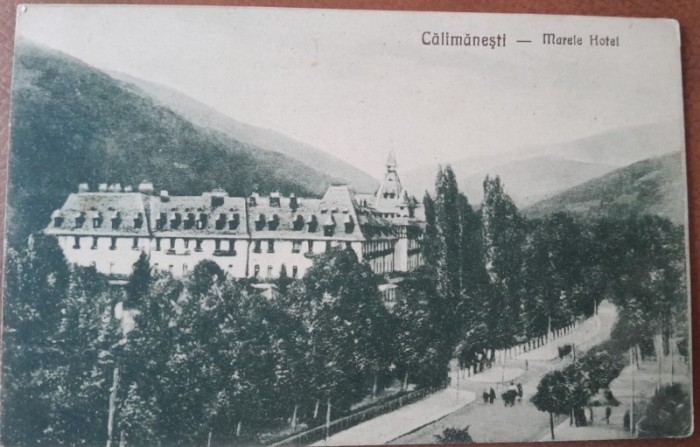 Carte postala, Calimanesti, Marele Hotel, perioada interbelica