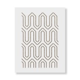 Sablon Perete vopsire, tencuiala 900x600x0.7mm Geometric Hex Lines Refolosibil, model MXSP7109