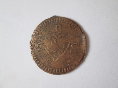 Rară! Indiile de Est Britanice-Java(Indonezia) 1/2 Stuiver 1812? foto