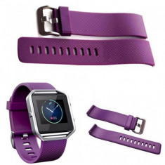 Bratara TPU Silicon pentru Fitbit Blaze Culoare Violet, Mărime S foto