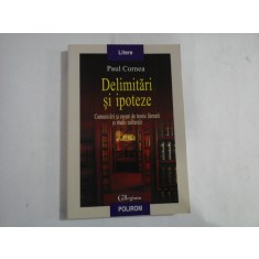 DELIMITARI SI IPOTEZE - COMUNICARI SI ESEURI DE TEORIE LITERARA SI STUDII CULTURALE - PAUL CORNEA