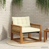 vidaXL Set de canapele de exterior Lemn solid de Acacia și Textilene 3438894