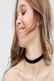 Choker Negru Fashion Slim Band - Colier Elegant Damă, Minimalist - Accesorii Bijuterii Gat, Stil Modern Delux