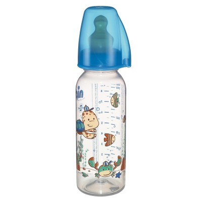 Biberon Family Boy Nip, 250 ml, numarul 2, tetina latex foto