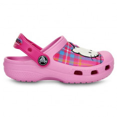 Saboti Crocs Hello Kitty Plaid Clog Roz - Carnation