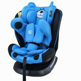 Scaun Auto Tweety Plus DELUXE BUF BOOF iSIZE UrsBlue cu Isofix rotativ 360 grade 40-150 cm