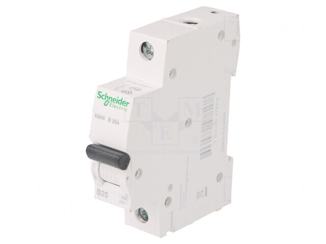&Icirc;ntrerupător de Supracurent 25A 1P 6kA 230/400V