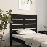 VidaXL Tăblie de pat, negru, 100x3x80 cm, lemn masiv de pin