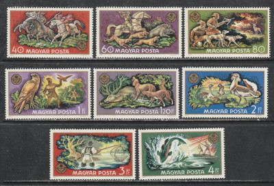 Ungaria 1971 - Vanatoarea 8v MNH foto