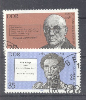 Germany DDR - Famous people, used G.328 foto