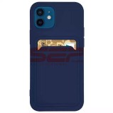 Husa iPhone 12 Navy, TPU, Card Holder