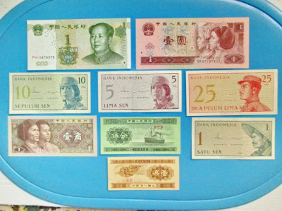 4892-I-Bancnote CHINA-INDONEZIA ? Pret/buc. foto