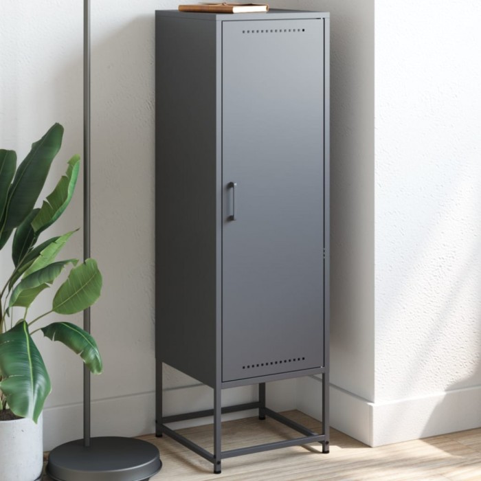 Gossi dulap inalt, antracit, 36x39x123 cm, otel