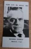C9 30 - 1973 - Calendare de buzunar reclama Editura Eminescu - Zaharia Stancu