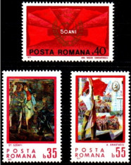 Romania 1971 Semicentenarul PCR Serie 3 timbre LP.764 MNH** foto