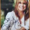 Autograf al actritei Linda Gray (Sue Ellen Ewing din Dallas) pe fotografie mare
