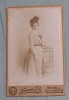 Fotografie veche anii 1920 CVD, portret de femeie - Hermann Tietz studio