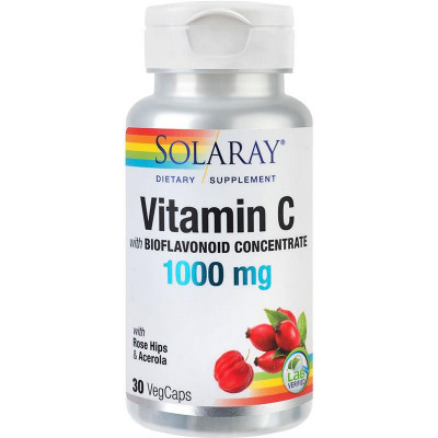 Vitamin C 1000mg Solaray 30cps Secom foto